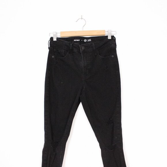 *Old Navy Mid-Rise Rockstar Super-Skinny Black Jeans - Picture 6 of 8